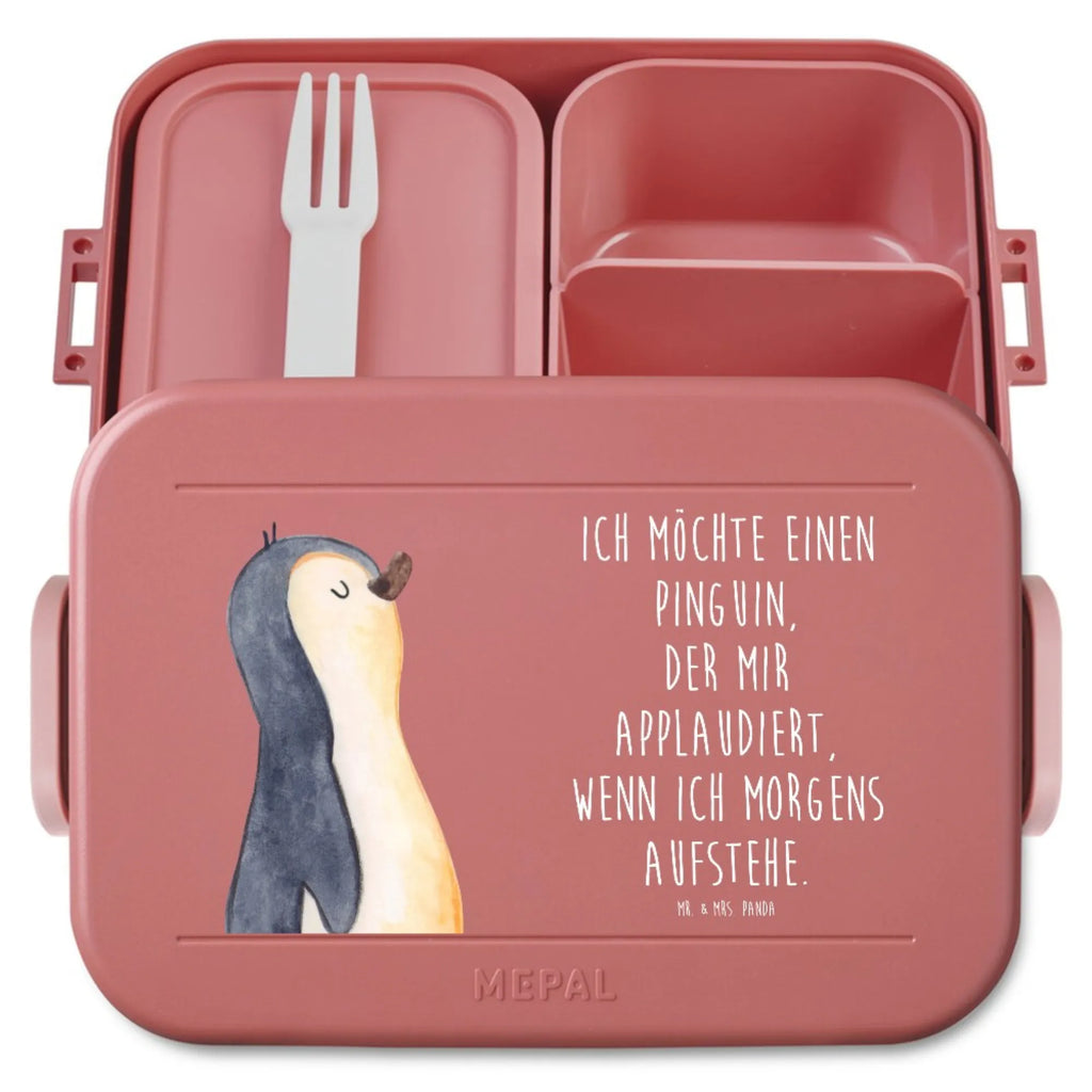 MEPAL Bentobox Pinguin marschieren Motiv Lunchbox, Bentobox, Brotdose, Pinguin, Familie, Frühaufsteher, Langschläfer, Pinguine, Schwester, Bruder