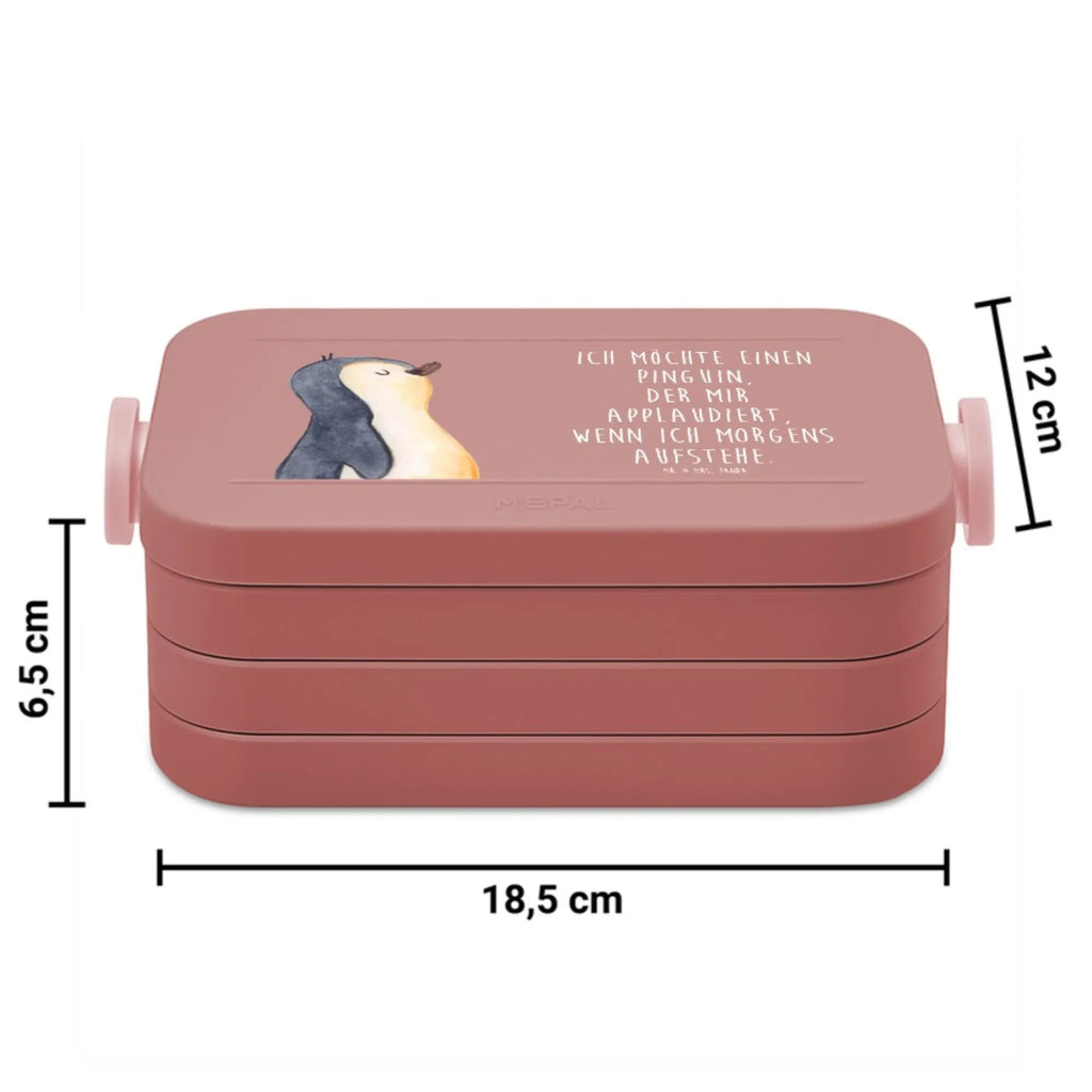MEPAL Bentobox Pinguin marschieren Motiv Lunchbox, Bentobox, Brotdose, Pinguin, Familie, Frühaufsteher, Langschläfer, Pinguine, Schwester, Bruder