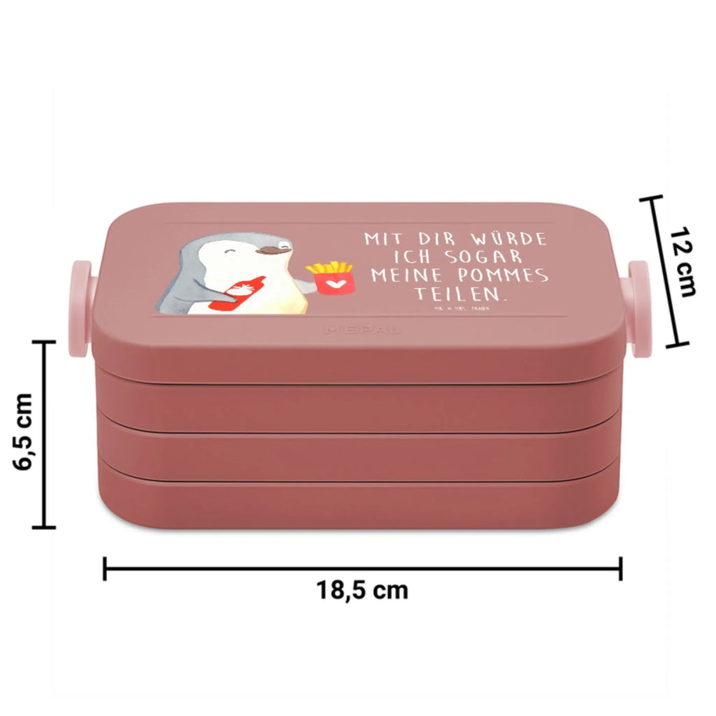 MEPAL Bentobox Pinguin Pommes Motiv Bentobox, Brotdose, Lunchbox, Liebe, Partner, Freund, Freundin, Ehemann, Ehefrau, Heiraten, Verlobung, Heiratsantrag, Liebesgeschenk, Jahrestag, Hocheitstag, für Ehemann, Liebesbeweis, Valentinstag, für Männer, Geschenk für Frauen, Hochzeitstag, Geschenk für Freundin, Mitbringsel, Geschenk für Partner