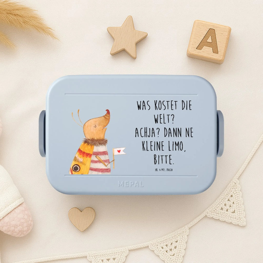 MEPAL Bentobox Nachtfalter Fähnchen Motiv Brotdose, Bentobox, Lunchbox, Tiermotive, Gute Laune, lustige Sprüche, Tiere, Nachtfalter, Küche Deko, niedlich, Käfer, Was kostet die Welt, süß, Spruch lustig, Spruch witzig