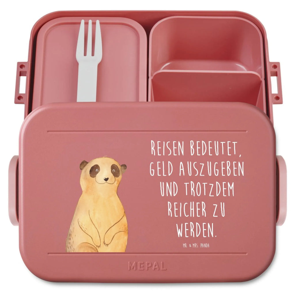 MEPAL Bentobox Erdmännchen Motiv Lunchbox, Brotdose, Bentobox, Afrika, Wildtiere, Weltreise, Reisen, Traveling, Spruch, Roadtrip, Afrikareise, Erdmännchen