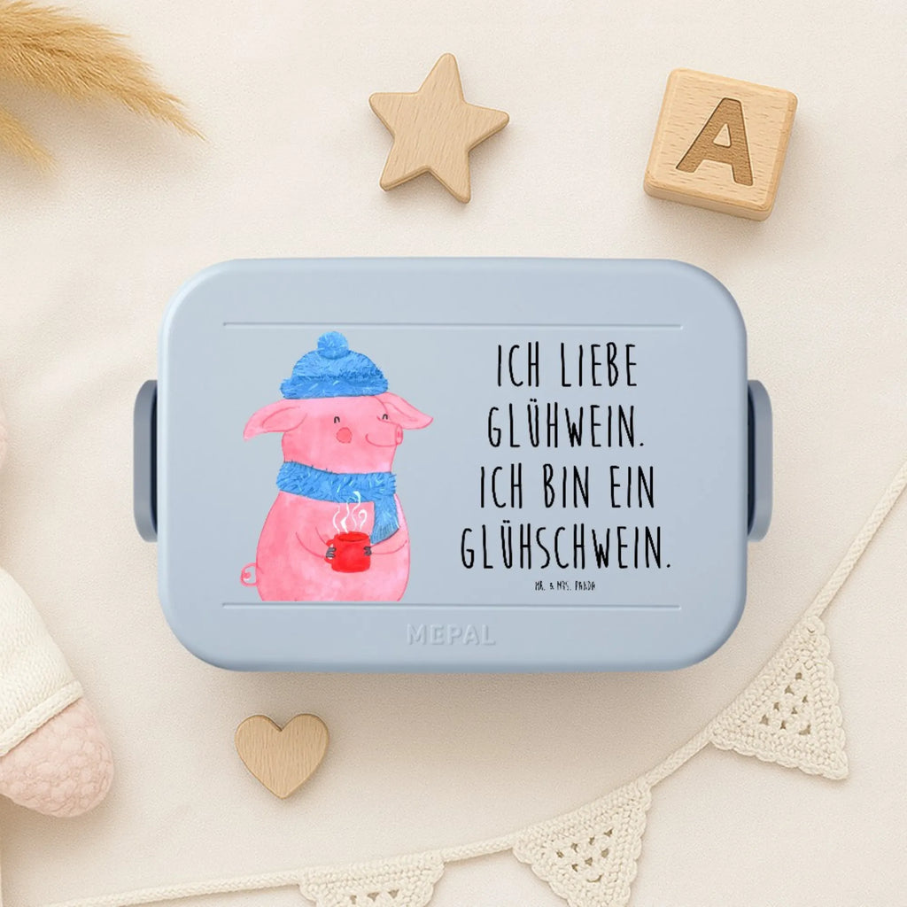 MEPAL Bentobox Schwein Glühwein Motiv Bentobox, Lunchbox, Brotdose, Winter, Weihnachten, Weihnachtsdeko, Nikolaus, Advent, Heiligabend, Wintermotiv, Glühwein, Glühschwein, Punsch, Weihnachtsmarkt