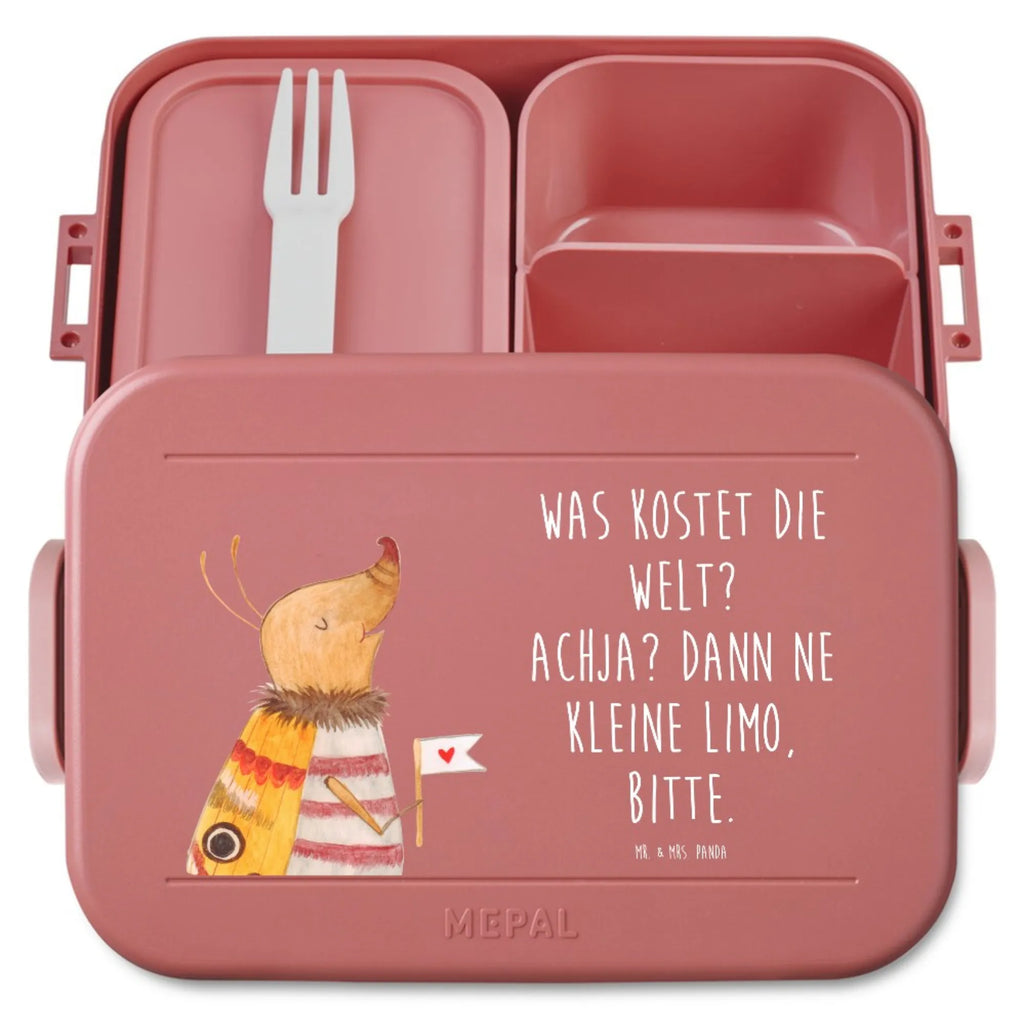 MEPAL Bentobox Nachtfalter Fähnchen Motiv Brotdose, Bentobox, Lunchbox, Tiermotive, Gute Laune, lustige Sprüche, Tiere, Nachtfalter, Küche Deko, niedlich, Käfer, Was kostet die Welt, süß, Spruch lustig, Spruch witzig