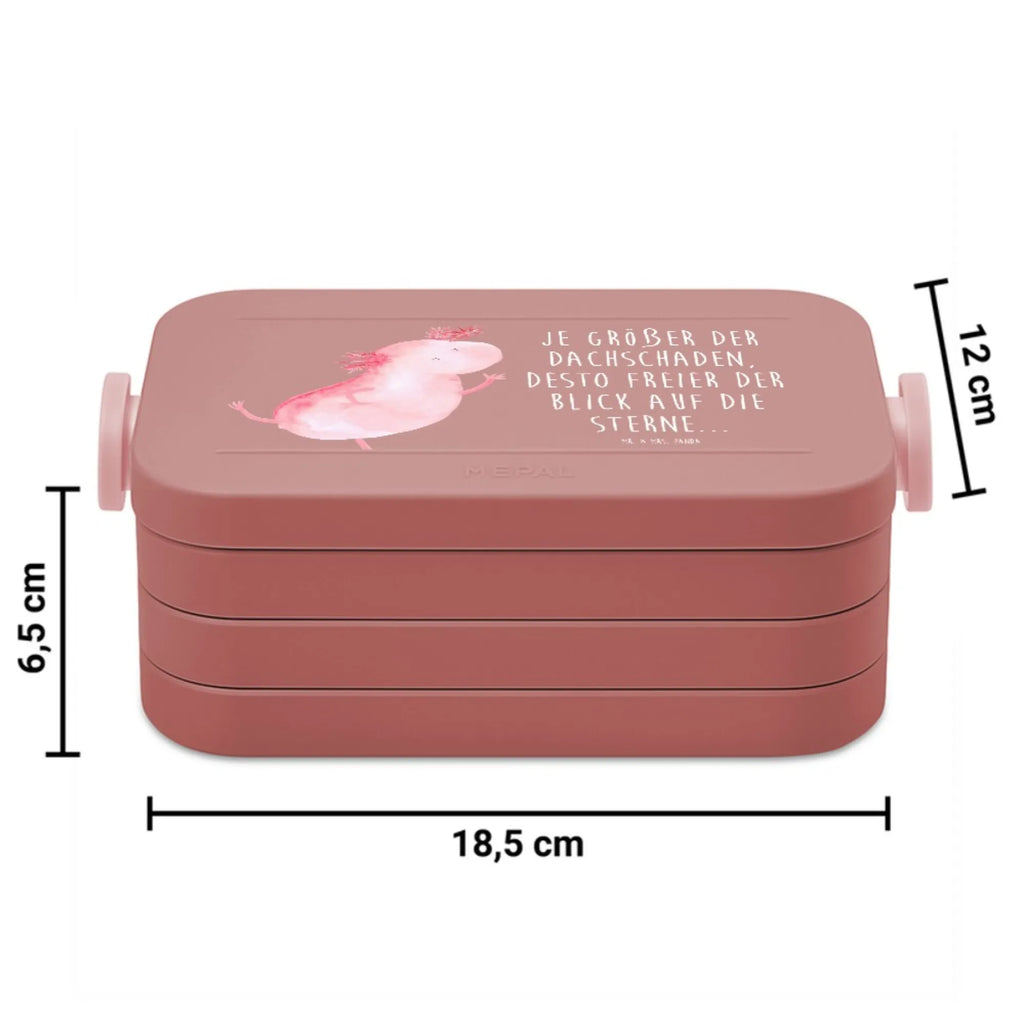 MEPAL Bentobox Axolotl Tanzen Motiv Lunchbox, Bentobox, Brotdose, Axolotl, Molch, Schwanzlurch, Axolot, Sterne, Lurch, beste Freundin, Dachschaden, Freundin, Lurche, verrückt