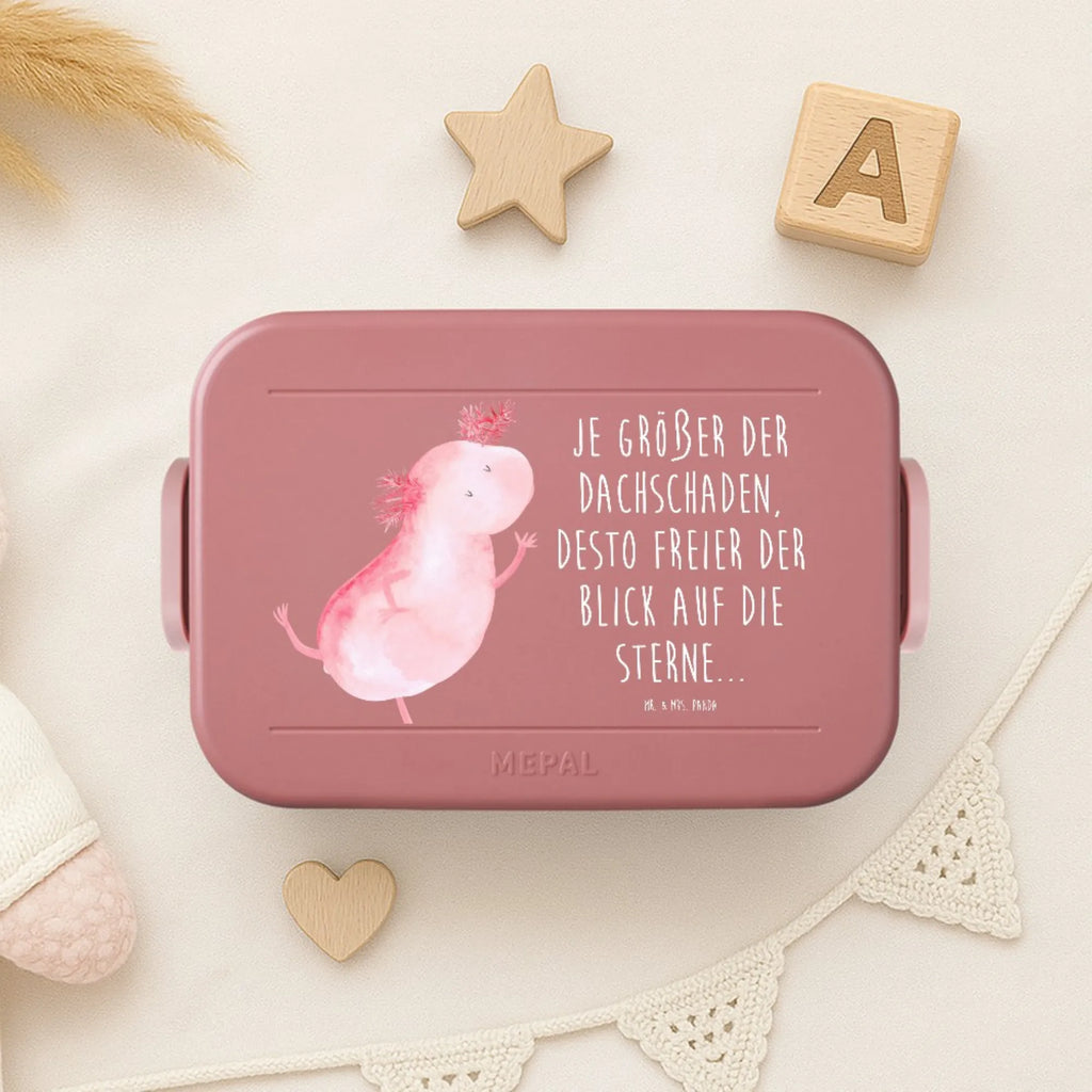 MEPAL Bentobox Axolotl Tanzen Motiv Lunchbox, Bentobox, Brotdose, Axolotl, Molch, Schwanzlurch, Axolot, Sterne, Lurch, beste Freundin, Dachschaden, Freundin, Lurche, verrückt