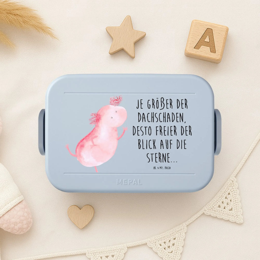MEPAL Bentobox Axolotl Tanzen Motiv Lunchbox, Bentobox, Brotdose, Axolotl, Molch, Schwanzlurch, Axolot, Sterne, Lurch, beste Freundin, Dachschaden, Freundin, Lurche, verrückt