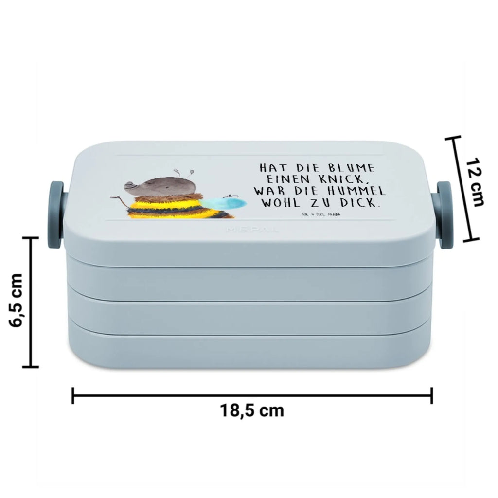 MEPAL Bentobox Hummel flauschig Motiv Bentobox, Brotdose, Lunchbox, Tiermotive, Gute Laune, lustige Sprüche, Tiere, Blume, Flauschig, Hummel, Natur, Biene