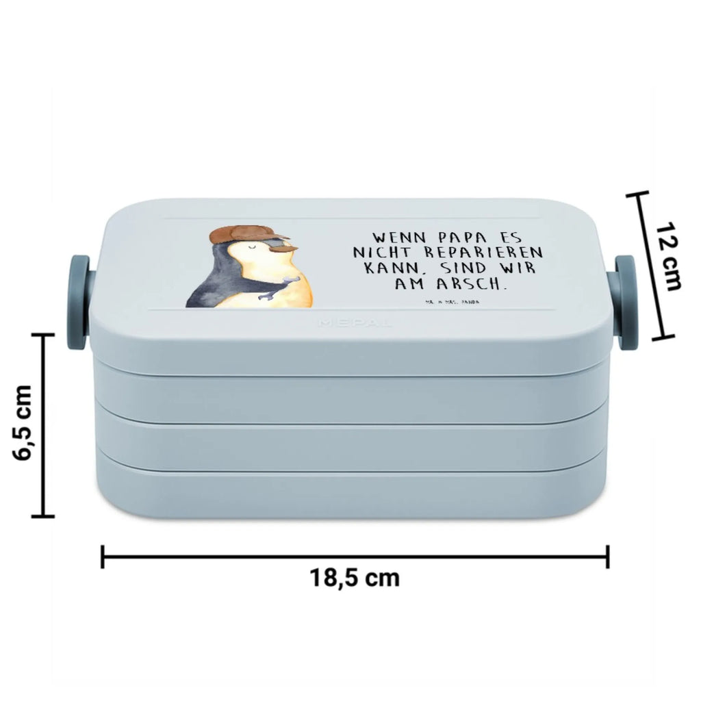 MEPAL Bentobox Wenn Papa es nicht reparieren kann, sind wir am Arsch Motiv Brotdose, Bentobox, Lunchbox, Familie, Vatertag, Muttertag, Bruder, Schwester, Mama, Papa, Oma, Opa, Bester Papa der Welt, Vater, Geschenk Papa