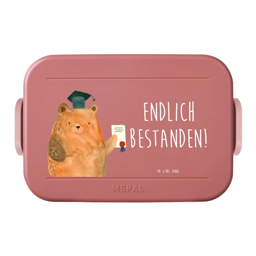MEPAL Bentobox Bär Prüfung Motiv Lunchbox, Bentobox, Brotdose, Bär, Teddy, Teddybär, Prüfung bestanden, Abschluss, Abitur, Abschlusszeugnis, Prüfungen, Zeugnis