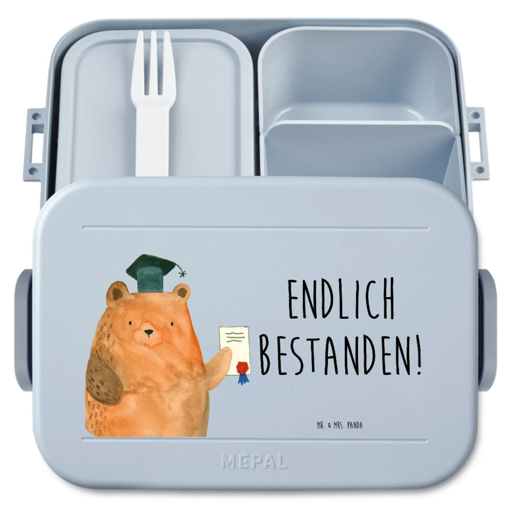 MEPAL Bentobox Bär Prüfung Motiv Lunchbox, Bentobox, Brotdose, Bär, Teddy, Teddybär, Prüfung bestanden, Abschluss, Abitur, Abschlusszeugnis, Prüfungen, Zeugnis