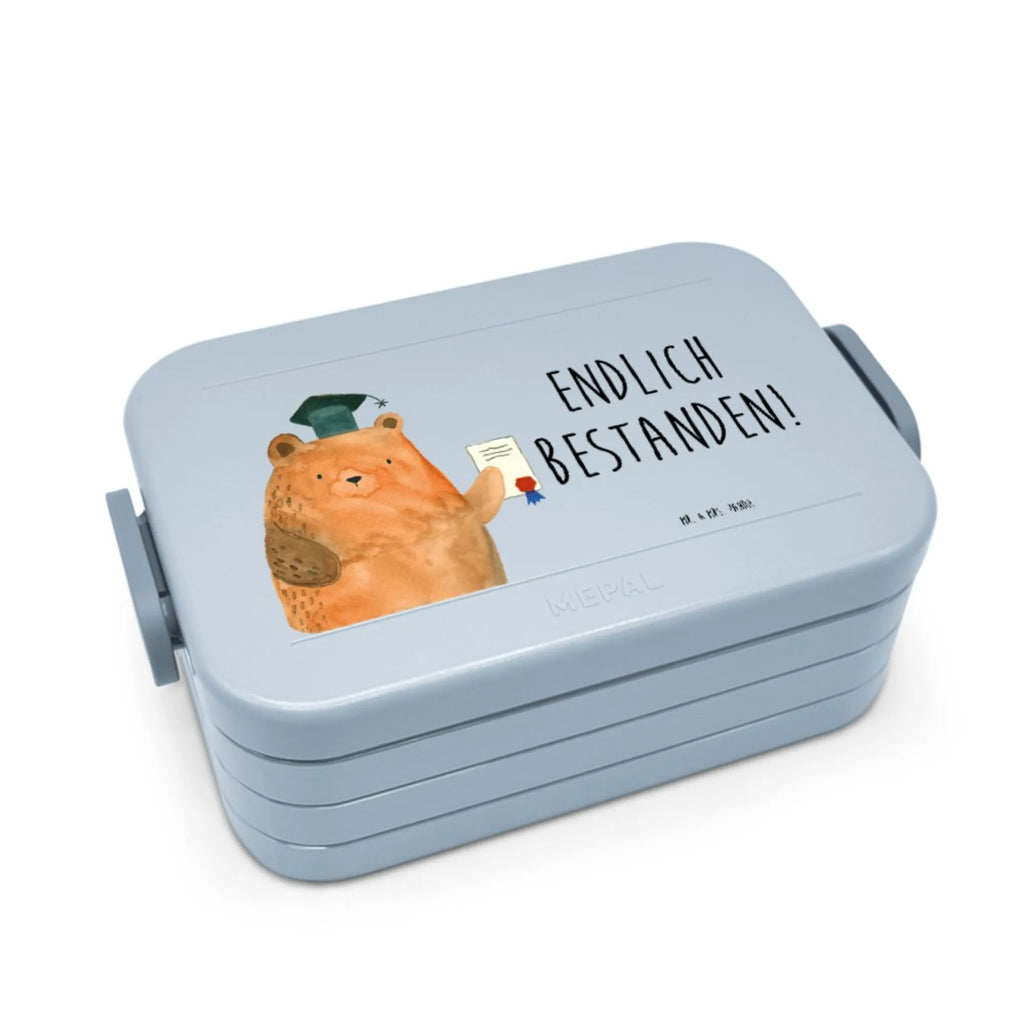 MEPAL Bentobox Bär Prüfung Motiv Lunchbox, Bentobox, Brotdose, Bär, Teddy, Teddybär, Prüfung bestanden, Abschluss, Abitur, Abschlusszeugnis, Prüfungen, Zeugnis