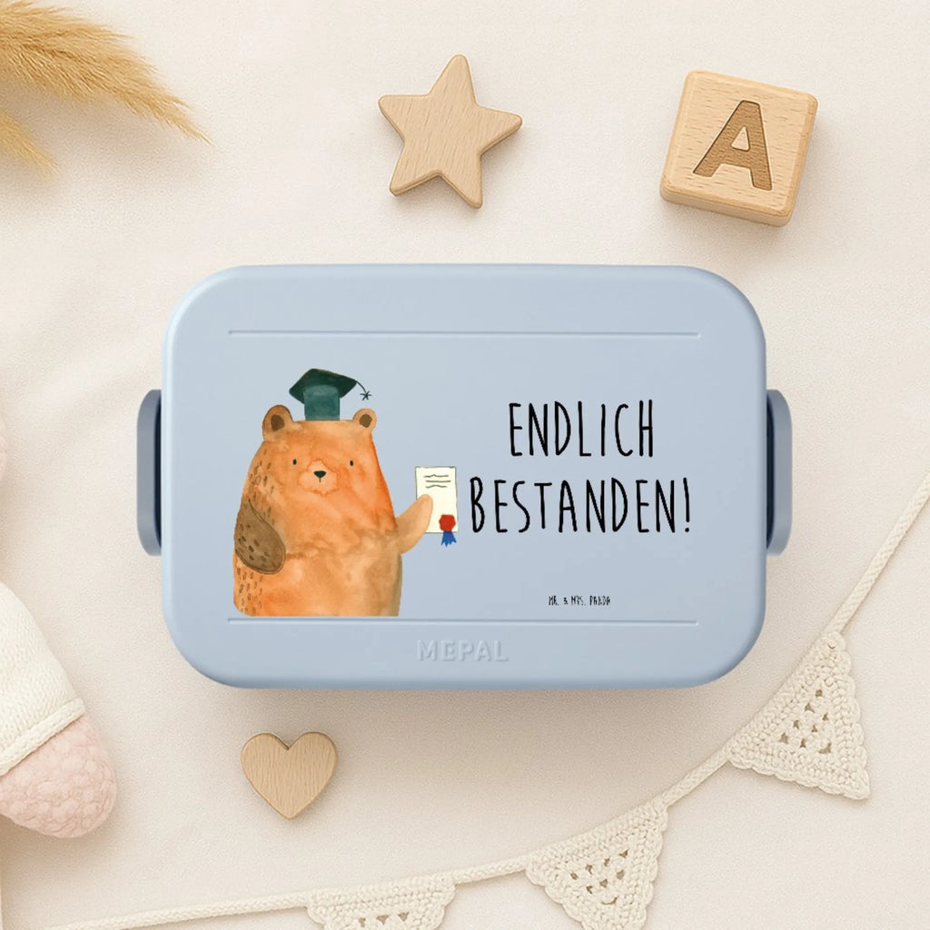 MEPAL Bentobox Bär Prüfung Motiv Lunchbox, Bentobox, Brotdose, Bär, Teddy, Teddybär, Prüfung bestanden, Abschluss, Abitur, Abschlusszeugnis, Prüfungen, Zeugnis