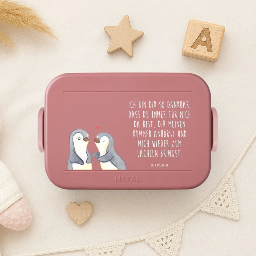 MEPAL Bentobox Pinguine trösten Motiv Lunchbox, Bentobox, Brotdose, Liebe, Partner, Freund, Freundin, Ehemann, Ehefrau, Heiraten, Verlobung, Heiratsantrag, Liebesgeschenk, Jahrestag, Hocheitstag, Valentinstag, Hochzeitstag, Liebesbeweis, für Ehemann, Geschenk für Freundin, Geschenk für Partner, Mitbringsel, Geschenk für Frauen, für Männer