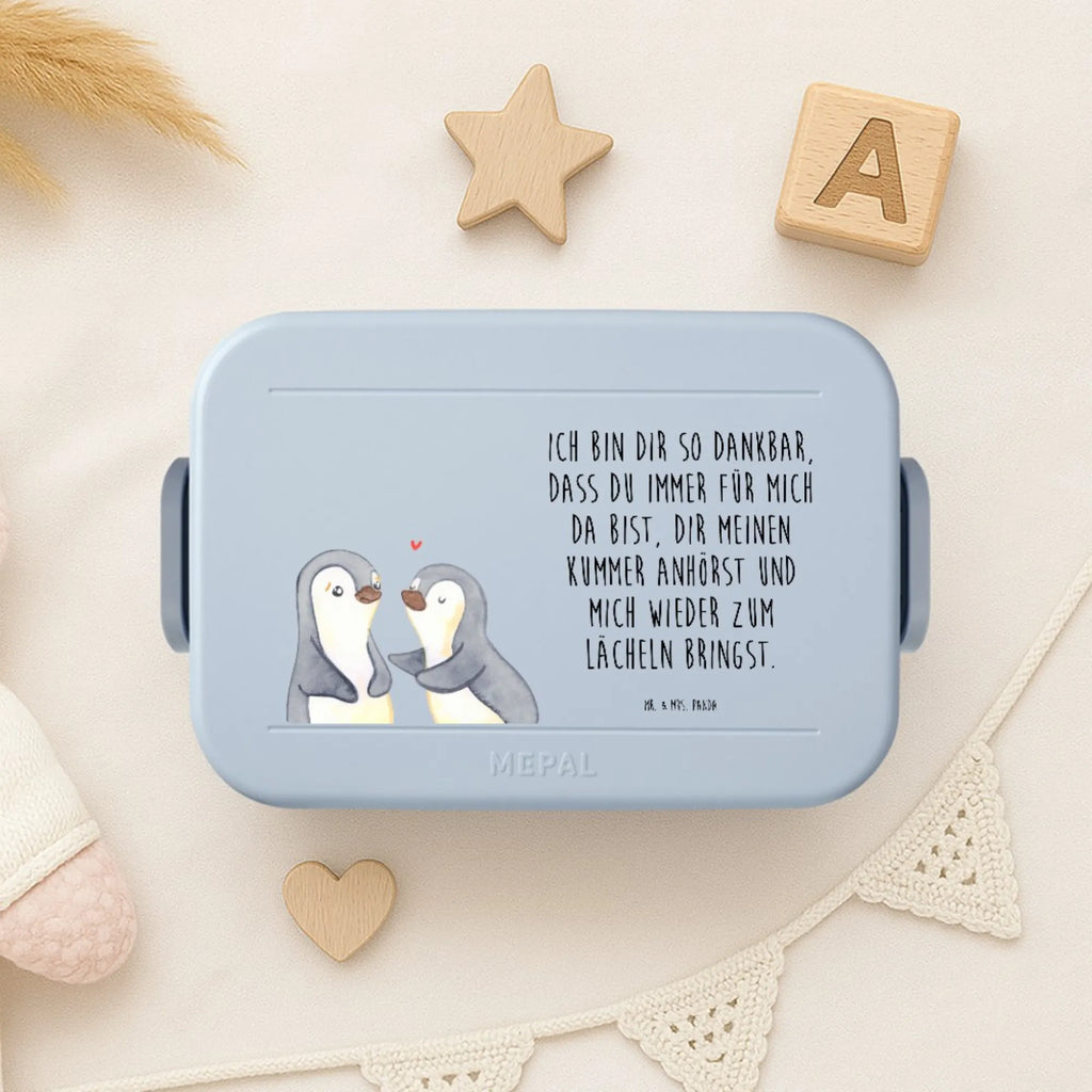 MEPAL Bentobox Pinguine trösten Motiv Lunchbox, Bentobox, Brotdose, Liebe, Partner, Freund, Freundin, Ehemann, Ehefrau, Heiraten, Verlobung, Heiratsantrag, Liebesgeschenk, Jahrestag, Hocheitstag, Valentinstag, Hochzeitstag, Liebesbeweis, für Ehemann, Geschenk für Freundin, Geschenk für Partner, Mitbringsel, Geschenk für Frauen, für Männer