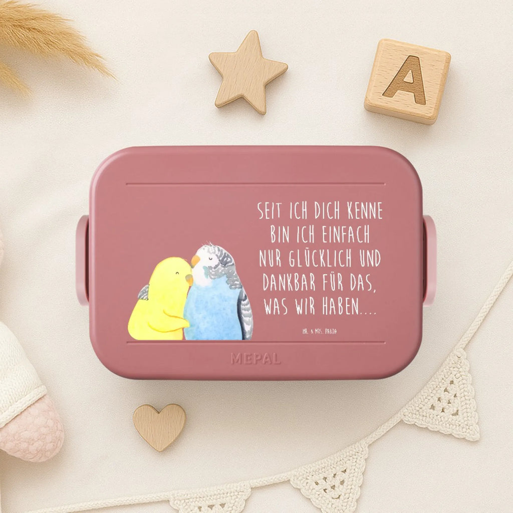 MEPAL Bentobox Wellensittich Liebe Motiv Brotdose, Bentobox, Lunchbox, Liebe, Partner, Freund, Freundin, Ehemann, Ehefrau, Heiraten, Verlobung, Heiratsantrag, Liebesgeschenk, Jahrestag, Hocheitstag, Vertrauen, Kuscheln, Wellensittich, Vögel, Nähe