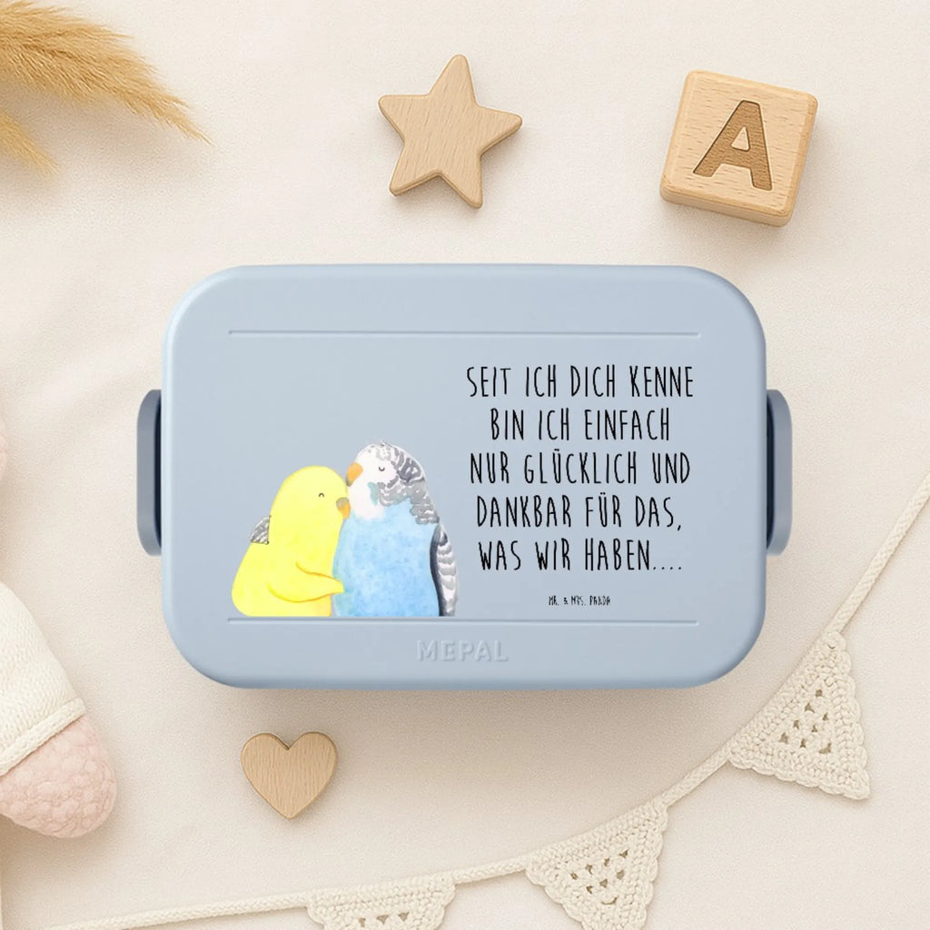 MEPAL Bentobox Wellensittich Liebe Motiv Brotdose, Bentobox, Lunchbox, Liebe, Partner, Freund, Freundin, Ehemann, Ehefrau, Heiraten, Verlobung, Heiratsantrag, Liebesgeschenk, Jahrestag, Hocheitstag, Vertrauen, Kuscheln, Wellensittich, Vögel, Nähe