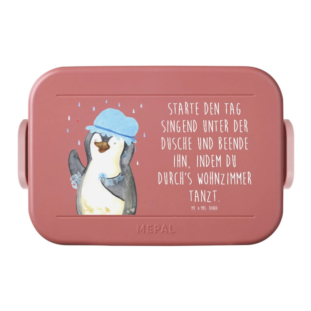 MEPAL Bentobox Pinguin Duschen Motiv Bentobox, Brotdose, Lunchbox, Pinguin, duschen, Lebensmotto, Pinguine, Neuanfang, Dusche, glücklich sein, Neustart, Motivation