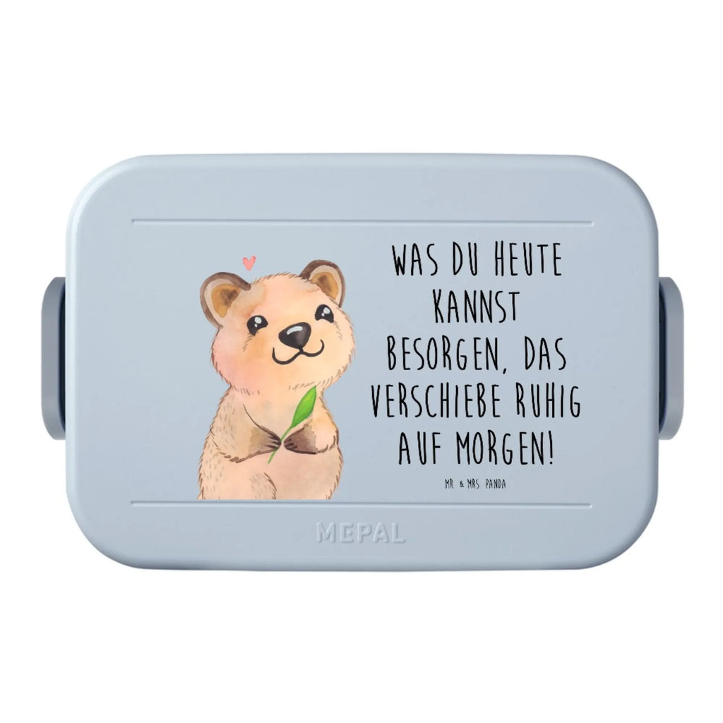 MEPAL Bentobox Quokka Happy Motiv Lunchbox, Brotdose, Bentobox, Tiermotive, Gute Laune, lustige Sprüche, Tiere, Niedliches Tier, Aufschieberitis, Lustiger Spruch, Verschieben, Dinge erledigen, Quokka