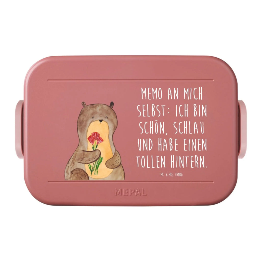 MEPAL Bentobox Otter Blumenstrauß Motiv Lunchbox, Bentobox, Brotdose, Otter, Fischotter, Seeotter, Otter Seeotter See Otter