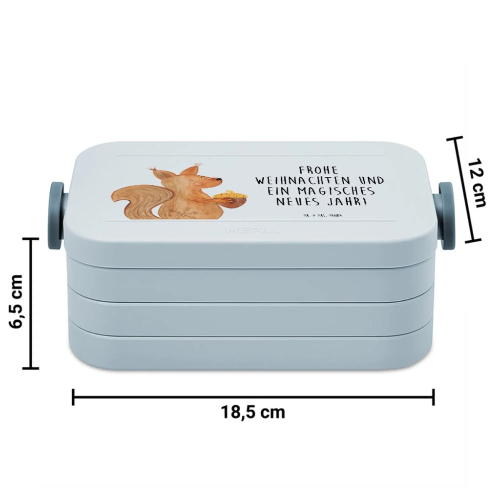 MEPAL Bentobox Eichhörnchen Weihnachten Motiv Bentobox, Lunchbox, Brotdose, Winter, Weihnachten, Weihnachtsdeko, Nikolaus, Advent, Heiligabend, Wintermotiv, Frohe Weihnachten, Weihnachtsgruß, Weihnachtsmotiv, Guten Rutsch, Frohes neues Jahr, Neujahr, Vogel