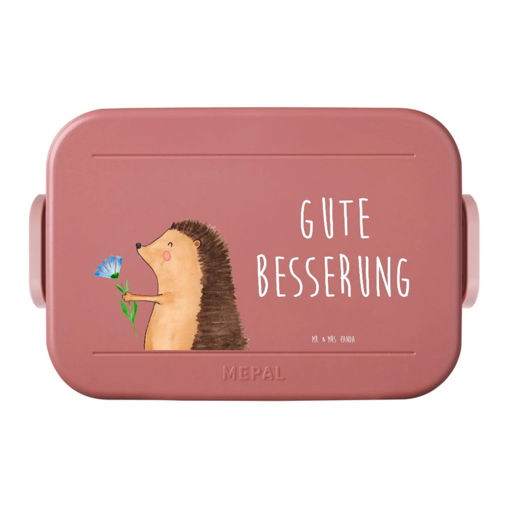 MEPAL Bentobox Igel Blumen Motiv Brotdose, Lunchbox, Bentobox, Tiermotive, Gute Laune, lustige Sprüche, Tiere, Krankenhaus, Gute Besserung, Besuch, Genesungswünsche, Krankheit, krank, Igel
