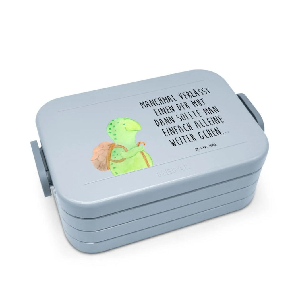 MEPAL Bentobox Schildkröte Wanderer Motiv Bentobox, Brotdose, Lunchbox, Schildkröte, Schildkröten, Motivationssprüche, Neuanfang, Motivationsspruch, Motivation