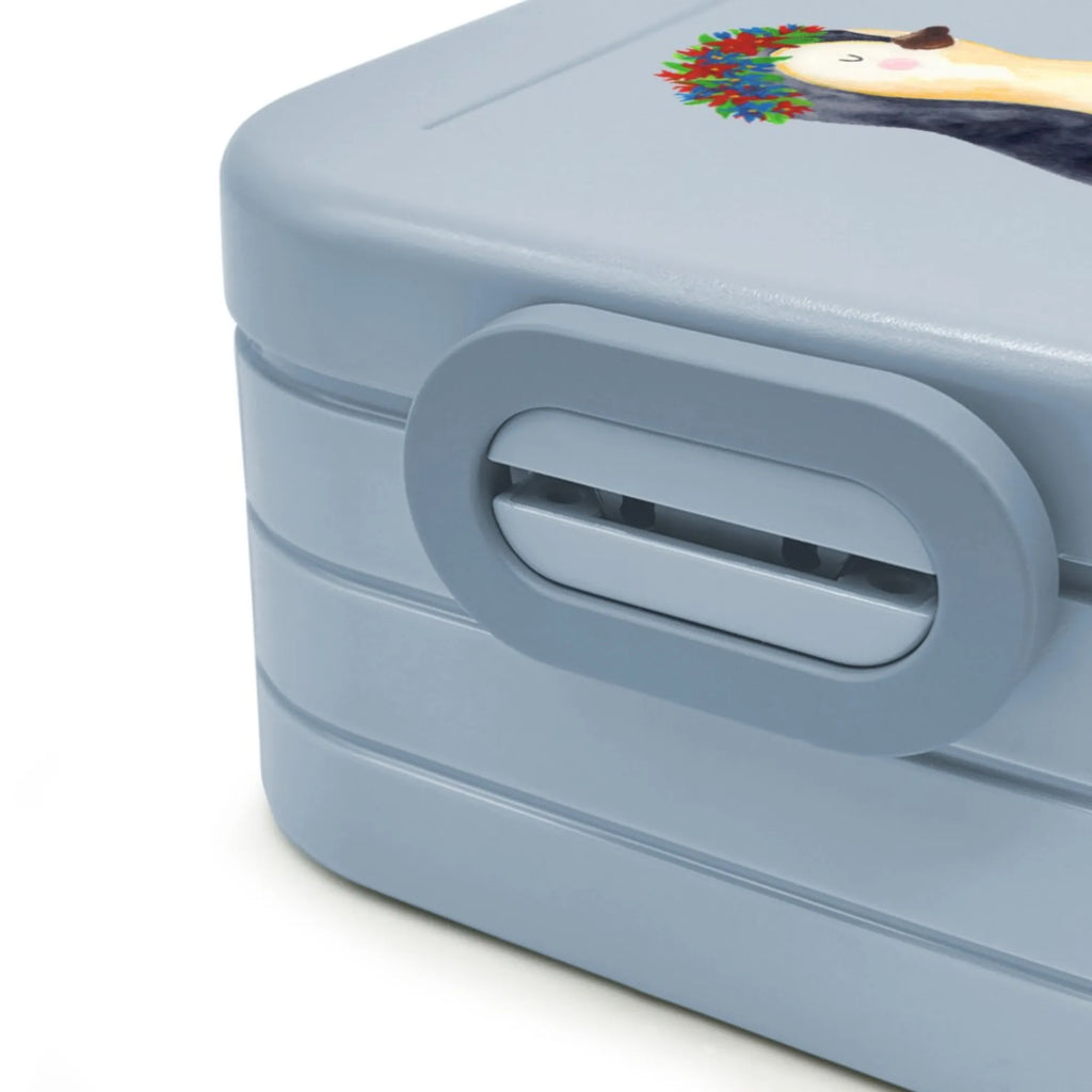 MEPAL Bentobox Pinguin Blumen Motiv Lunchbox, Brotdose, Bentobox, Pinguin, Geschenkidee, Blumenkranz, Wünsche, Lebensziele, Leben, Motivation, Ziele, Lebenslust, Liebeskummer, Pinguine, Universum