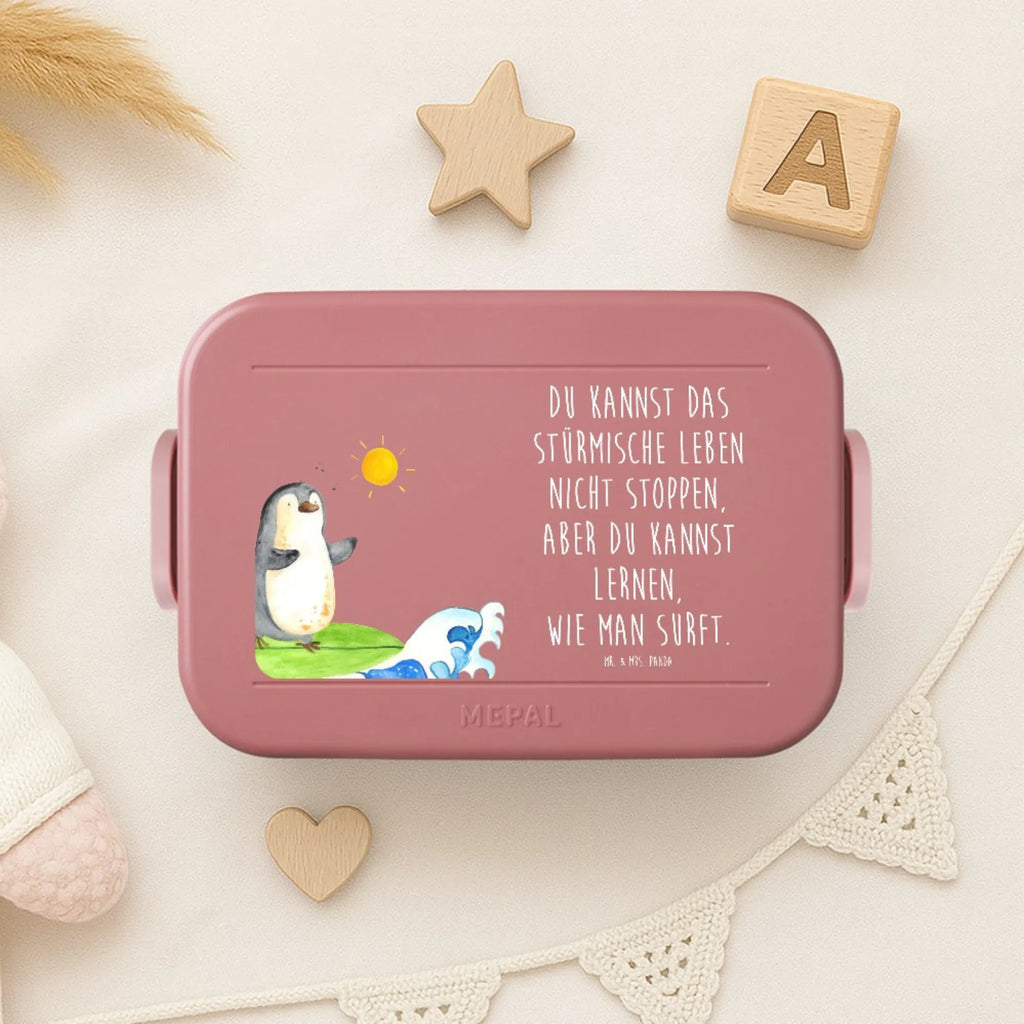 MEPAL Bentobox Pinguin Surfer Motiv Brotdose, Lunchbox, Bentobox, Pinguin, Pinguine, Urlaub, surfen, Portugal, Wellen reiten, Hawaii, Wellen, Surfer