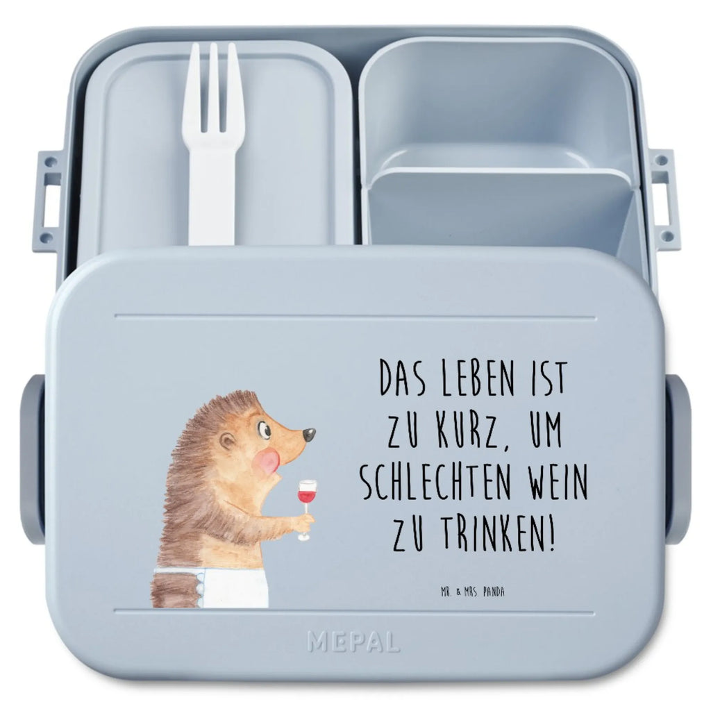 MEPAL Bentobox Igel Wein Motiv Lunchbox, Bentobox, Brotdose, Tiermotive, Gute Laune, lustige Sprüche, Tiere, Geschenk Weintrinker, Rotwein, Weinglas, Geschenk Weinliebhaber, Wein trinken, Wein Deko, Igel, Wein Spruch, Weißwein