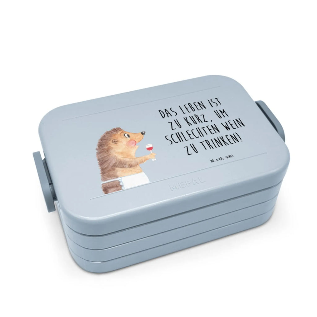 MEPAL Bentobox Igel Wein Motiv Lunchbox, Bentobox, Brotdose, Tiermotive, Gute Laune, lustige Sprüche, Tiere, Geschenk Weintrinker, Rotwein, Weinglas, Geschenk Weinliebhaber, Wein trinken, Wein Deko, Igel, Wein Spruch, Weißwein