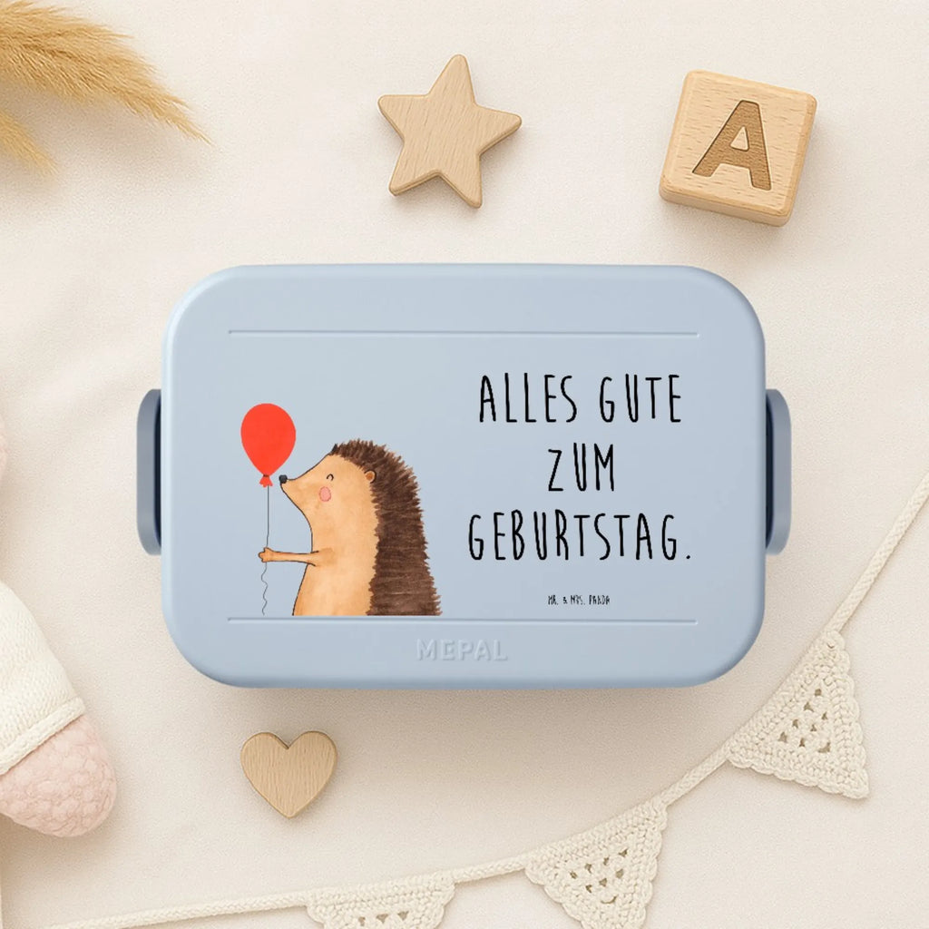 MEPAL Bentobox Igel Luftballon Motiv Bentobox, Lunchbox, Brotdose, Tiermotive, Gute Laune, lustige Sprüche, Tiere, Herzlichen Glückwunsch, Geburtstag, Geburtstagskind, Igel, Ballon, Glückwunsch, Happy Birthday