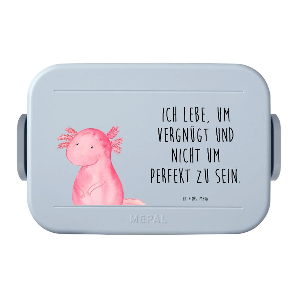 MEPAL Bentobox Axolotl Niedlich Motiv Bentobox, Brotdose, Lunchbox, Axolotl, Molch, Lebensstil, Freundin, Axolot, Lebensweisheit, Weisheit, fröhlich, vergnügt, Liebe, zufrieden