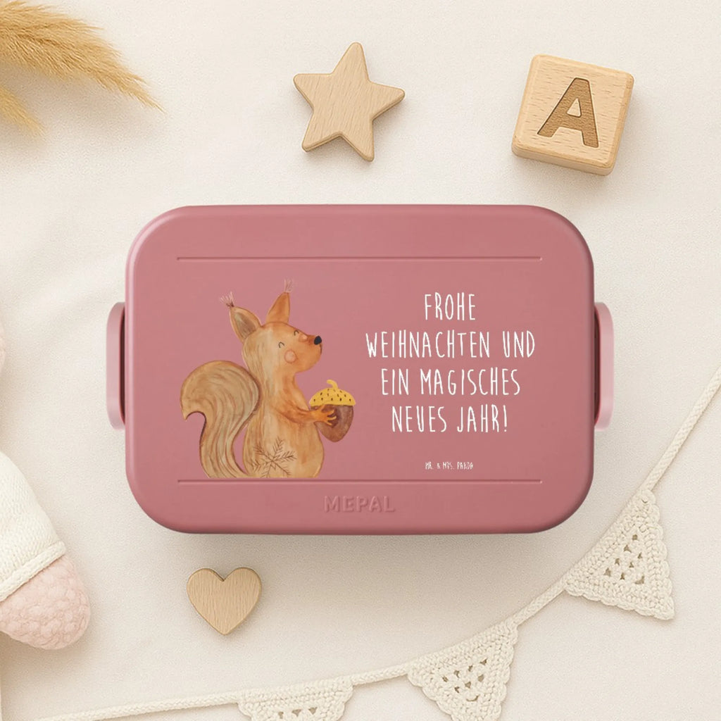 MEPAL Bentobox Eichhörnchen Weihnachten Motiv Bentobox, Lunchbox, Brotdose, Winter, Weihnachten, Weihnachtsdeko, Nikolaus, Advent, Heiligabend, Wintermotiv, Frohe Weihnachten, Weihnachtsgruß, Weihnachtsmotiv, Guten Rutsch, Frohes neues Jahr, Neujahr, Vogel