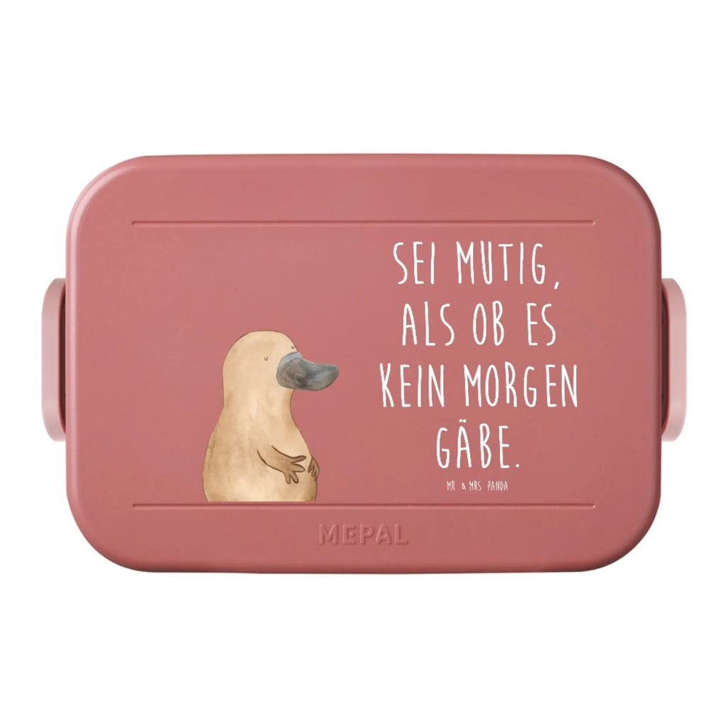 MEPAL Bentobox Schnabeltier Mut Motiv Bentobox, Lunchbox, Brotdose, Meerestiere, Meer, Urlaub, Training, Weltreise, Lebensweisheit, Büro, mutig, Schnabeltiere, Neustart, Mut, Arbeit, Schnabeltier, Motivation, Neuanfang, Raodtrip