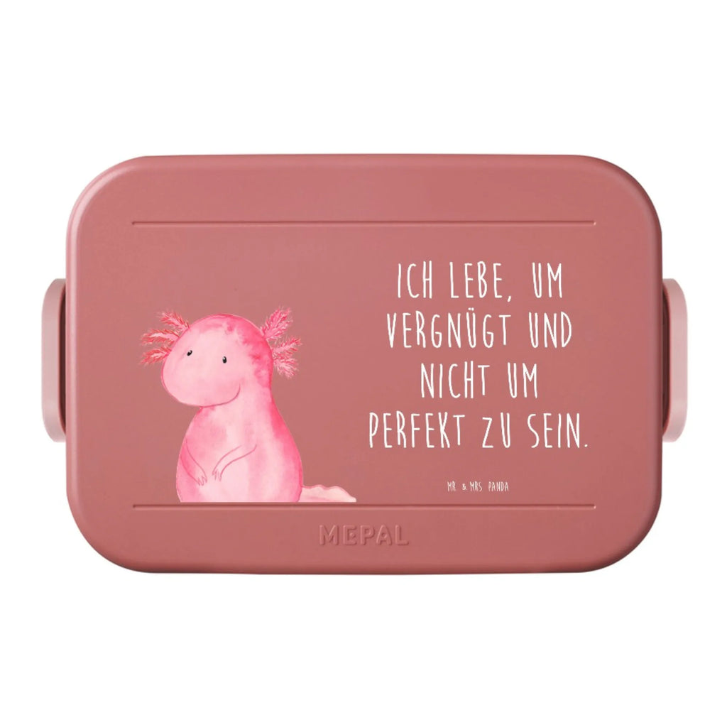 MEPAL Bentobox Axolotl Niedlich Motiv Bentobox, Brotdose, Lunchbox, Axolotl, Molch, Lebensstil, Freundin, Axolot, Lebensweisheit, Weisheit, fröhlich, vergnügt, Liebe, zufrieden