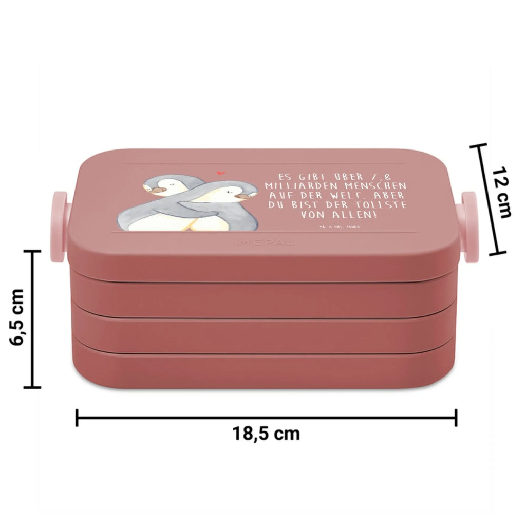 MEPAL Bentobox Pinguine Kuscheln Motiv Brotdose, Bentobox, Lunchbox, Liebe, Partner, Freund, Freundin, Ehemann, Ehefrau, Heiraten, Verlobung, Heiratsantrag, Liebesgeschenk, Jahrestag, Hocheitstag, Valentinstag, Hochzeitstag, Liebesbeweis, für Ehemann, für Männer, Mitbringsel, Geschenk für Freundin, Geschenk für Frauen, Geschenk für Partner