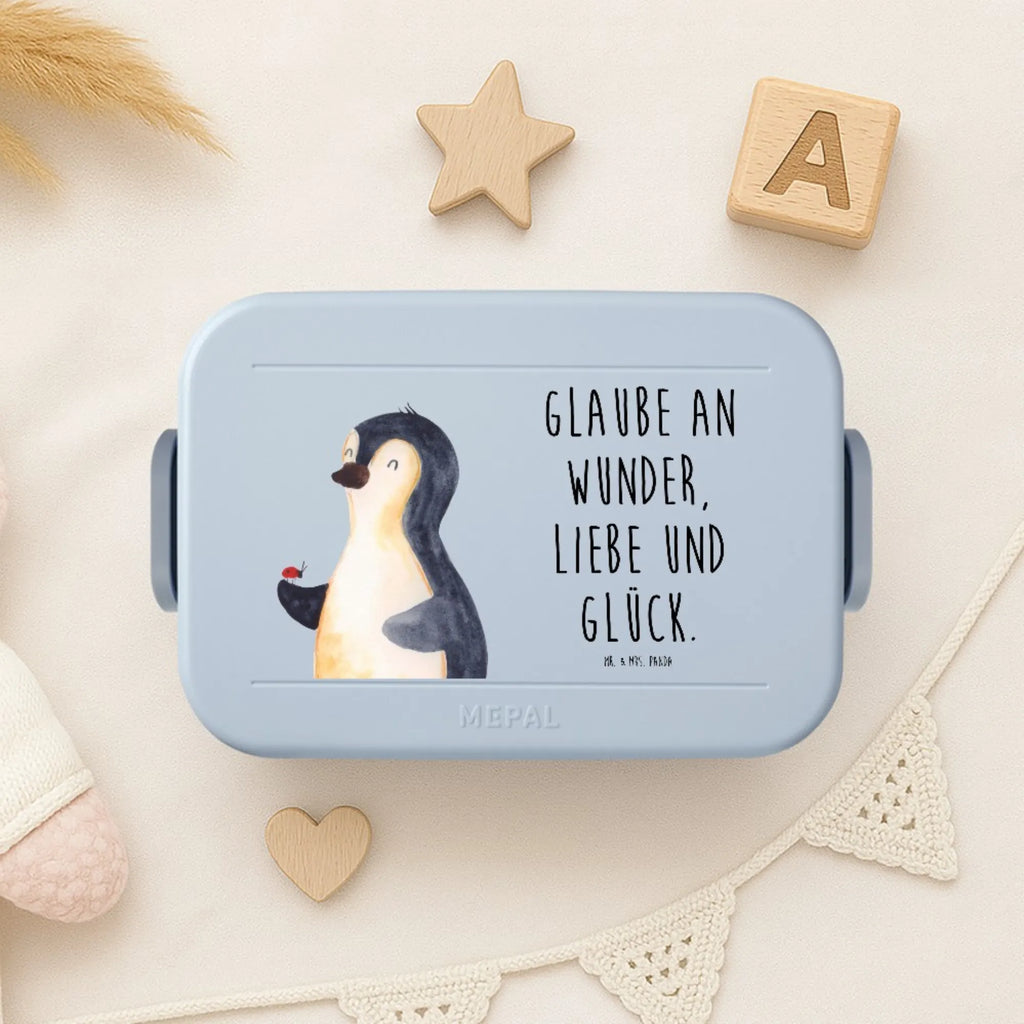 MEPAL Bentobox Pinguin Marienkäfer Motiv Brotdose, Bentobox, Lunchbox, Pinguin, Glück, Wunder, Freude, Lebensfreude, Pinguine, Marienkäfer, Liebe