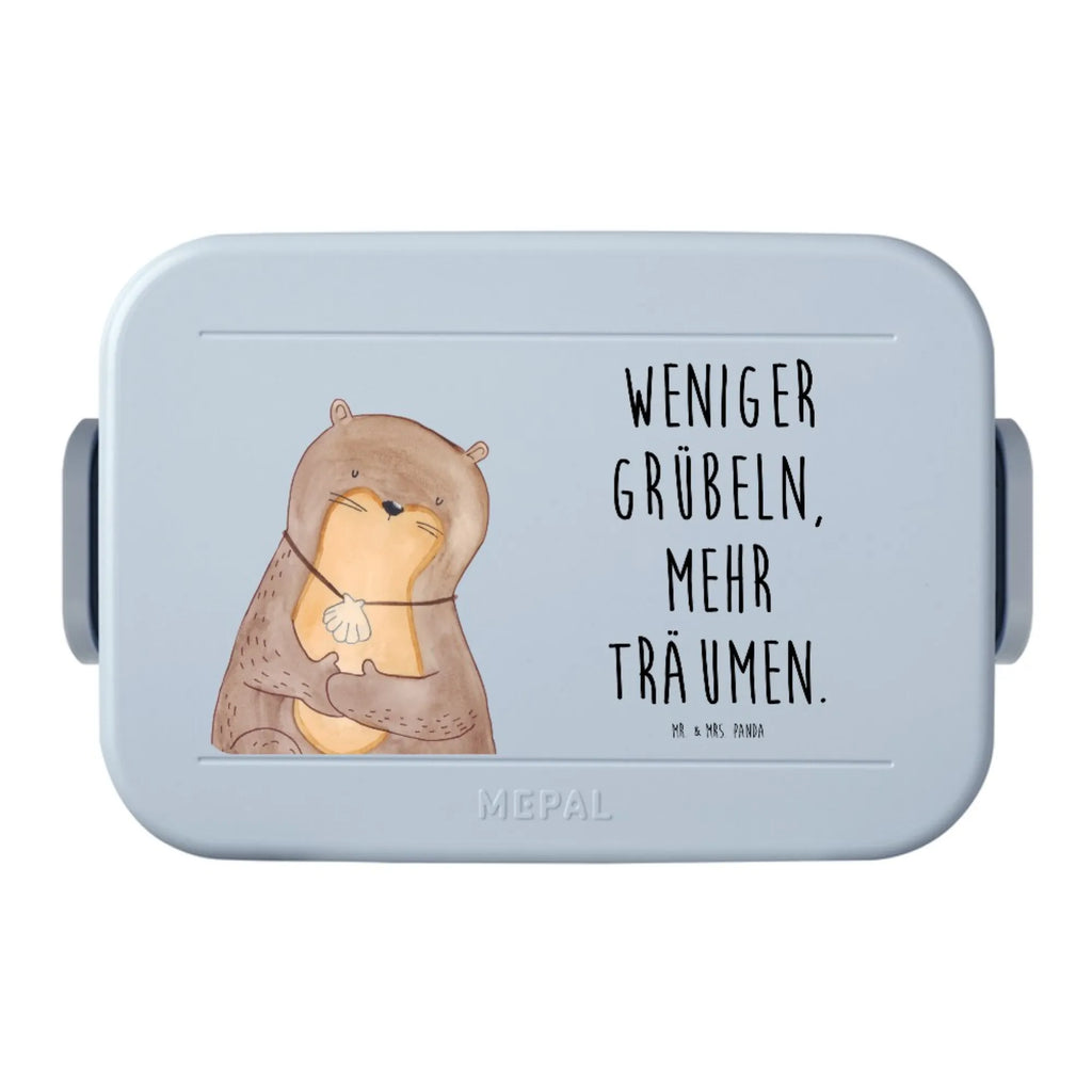 MEPAL Bentobox Otter Muschel Motiv Lunchbox, Bentobox, Brotdose, Otter, Fischotter, Seeotter, grübeln, Motivation, Tagträumen, Otterliebe, träumen, Büro