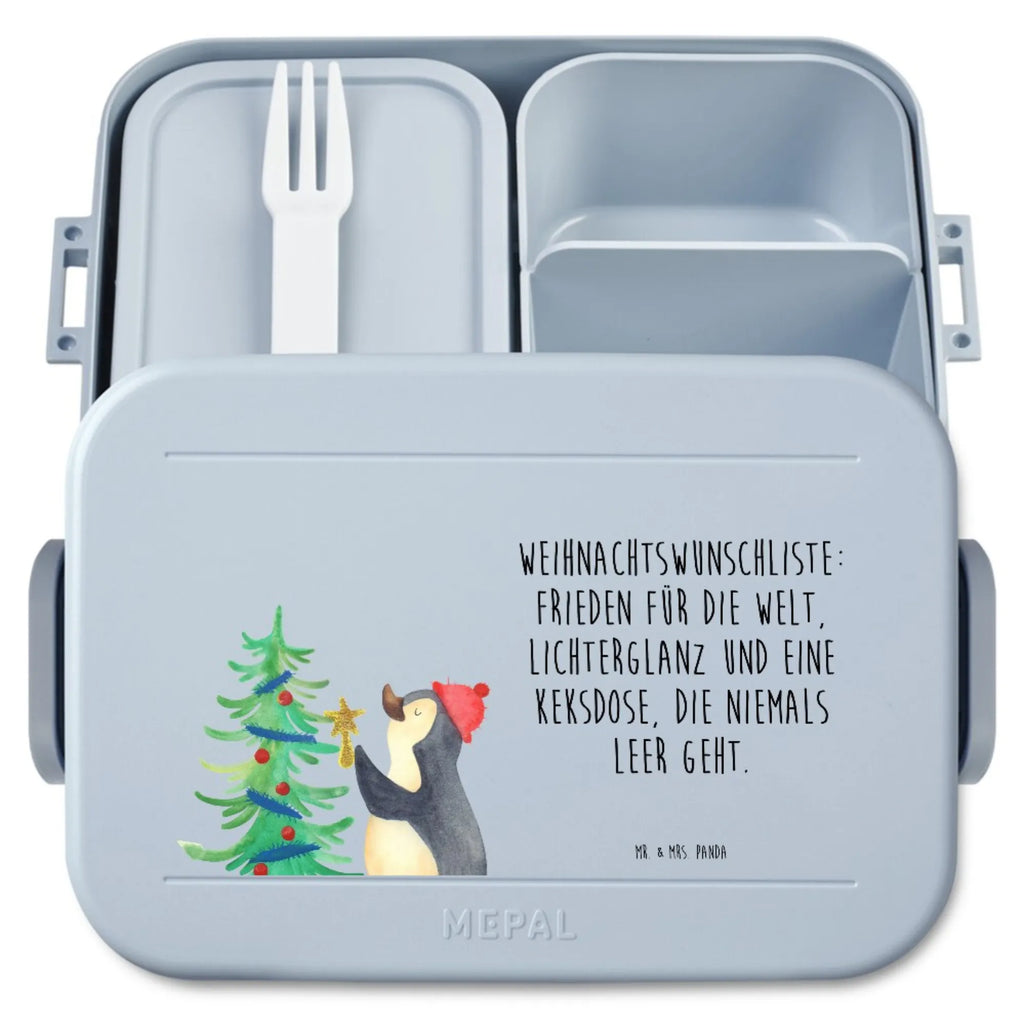 MEPAL Bentobox Pinguin Weihnachtsbaum Motiv Bentobox, Brotdose, Lunchbox, Winter, Weihnachten, Weihnachtsdeko, Nikolaus, Advent, Heiligabend, Wintermotiv, Pinguin