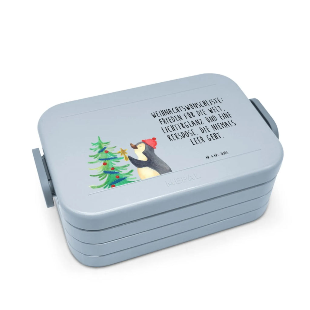 MEPAL Bentobox Pinguin Weihnachtsbaum Motiv Bentobox, Brotdose, Lunchbox, Winter, Weihnachten, Weihnachtsdeko, Nikolaus, Advent, Heiligabend, Wintermotiv, Pinguin