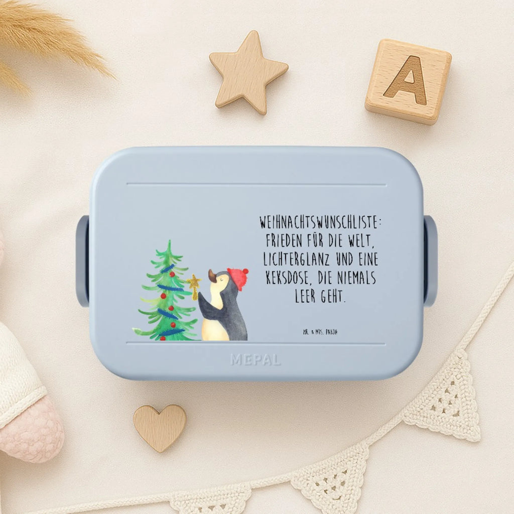 MEPAL Bentobox Pinguin Weihnachtsbaum Motiv Bentobox, Brotdose, Lunchbox, Winter, Weihnachten, Weihnachtsdeko, Nikolaus, Advent, Heiligabend, Wintermotiv, Pinguin