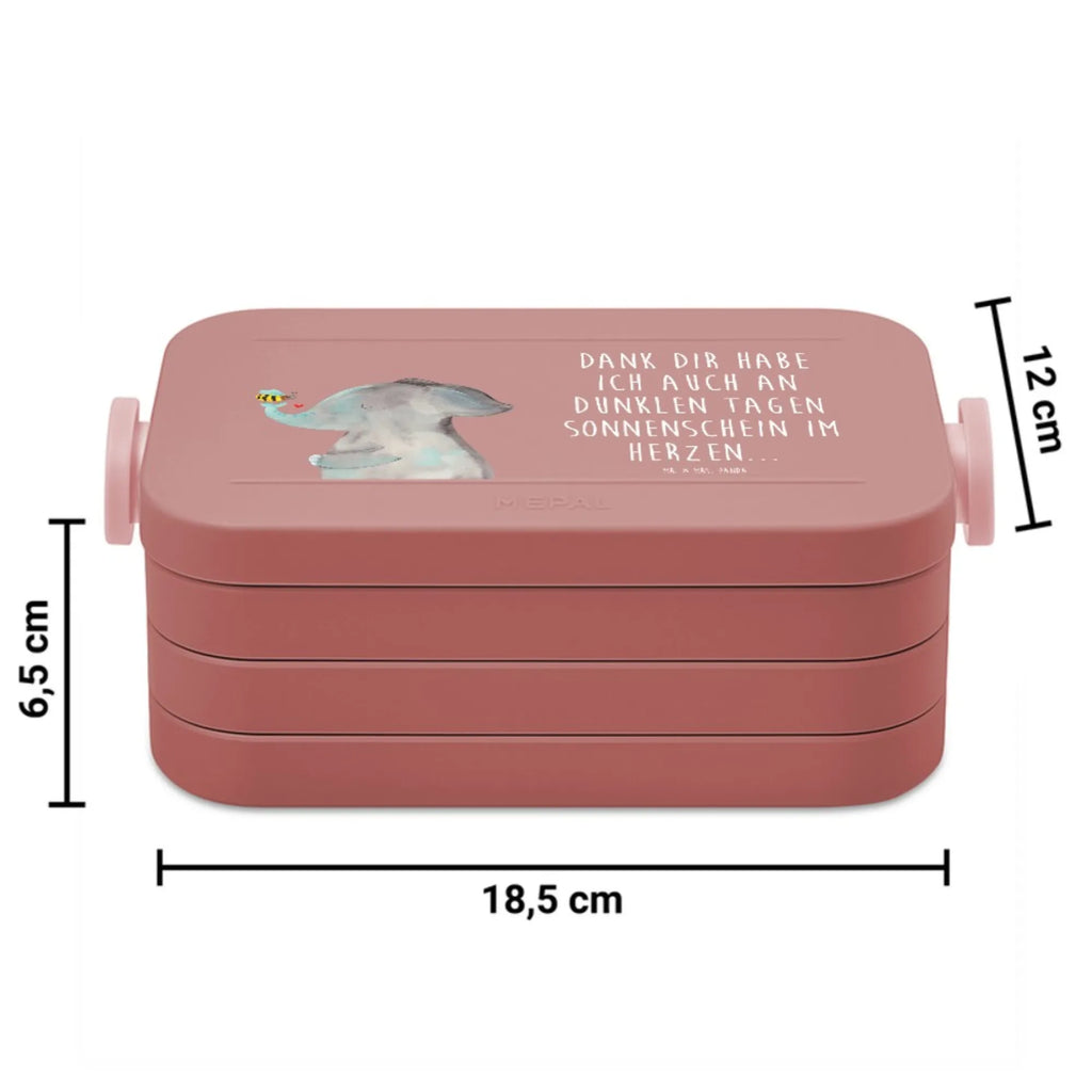 MEPAL Bentobox Elefant Biene Motiv Brotdose, Bentobox, Lunchbox, Tiermotive, Gute Laune, lustige Sprüche, Tiere, Elefant, Hochzeitsgeschenk, Liebesbeweis, Biene, Heiratsantrag, Liebesspruch, Liebesgeschenk, Liebe, Jahrestag