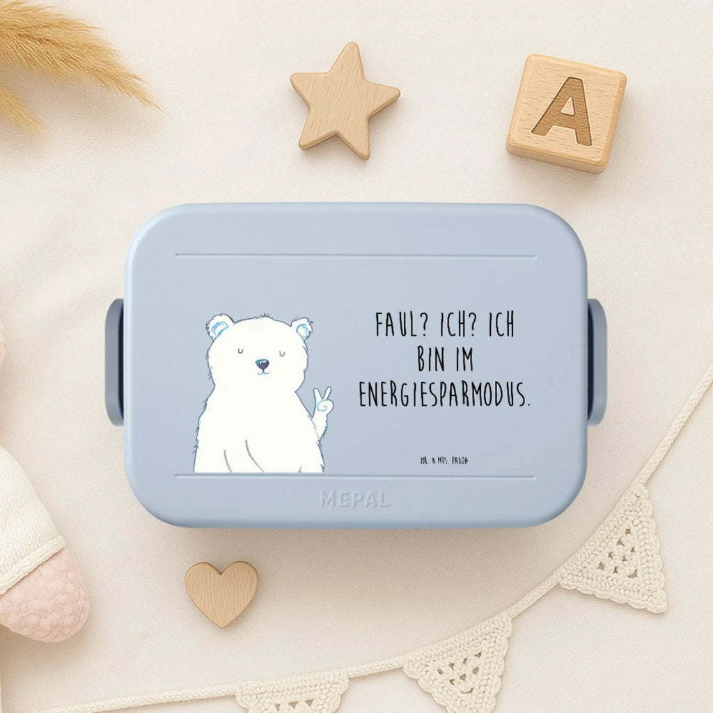 MEPAL Bentobox Eisbär Faul Motiv Lunchbox, Brotdose, Bentobox, Bär, Teddy, Teddybär, Relaxen, Nordpol, Arbeitsplatz, Faul, Arbeit, Büro, Homeoffice, Bürojob, Entspannen, Eisbär