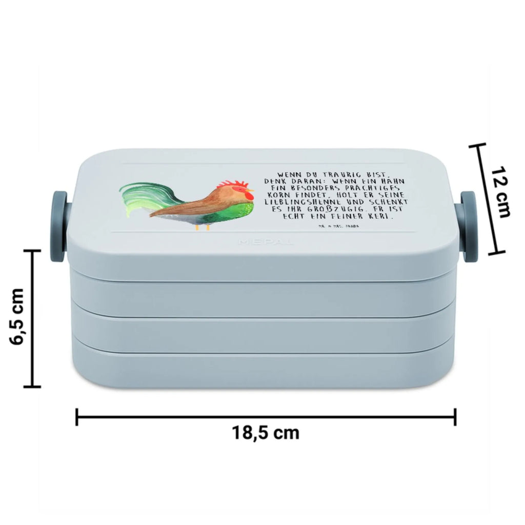 MEPAL Bentobox Hahn Korn Motiv Bentobox, Brotdose, Lunchbox, Bauernhof, Hoftiere, Landwirt, Landwirtin, Hahn, Eier, Korn, Natur, Henne