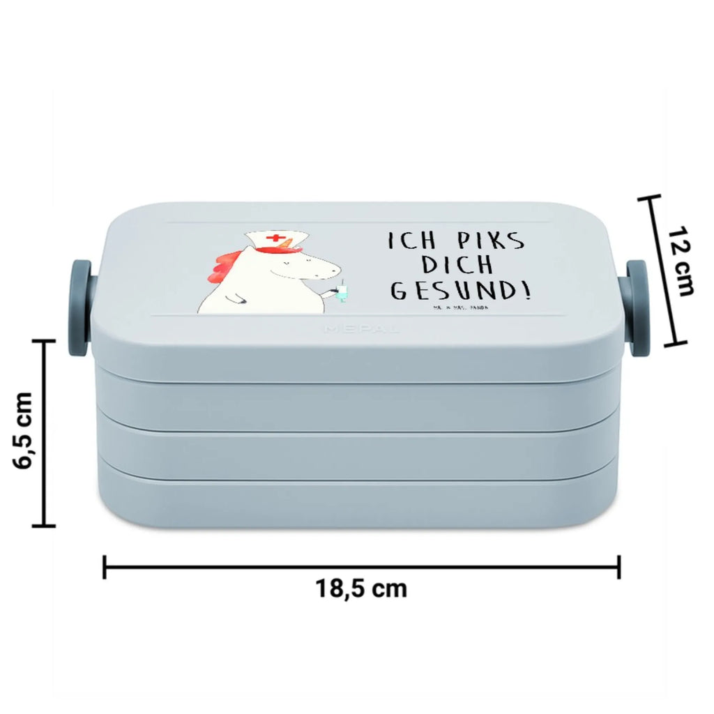 MEPAL Bentobox Einhorn Krankenschwester Motiv Lunchbox, Bentobox, Brotdose, Einhorn, Einhörner, Einhorn Deko, Unicorn, Krankenpfleger Geschenk, Krankenschwester Dankeschön, Krankenschwester Geschenk, Krankenhaus, Krankenpflegerin, Ärztin Geschenk