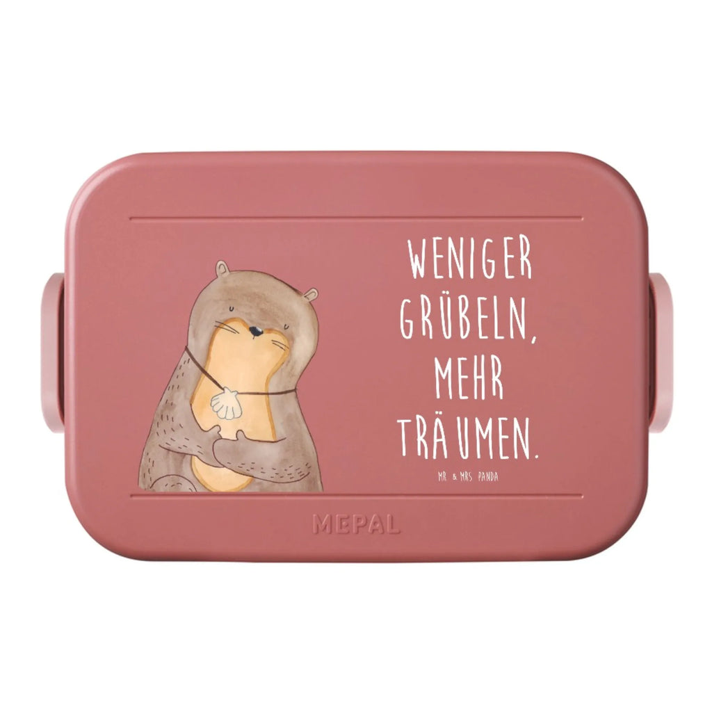 MEPAL Bentobox Otter Muschel Motiv Lunchbox, Bentobox, Brotdose, Otter, Fischotter, Seeotter, grübeln, Motivation, Tagträumen, Otterliebe, träumen, Büro