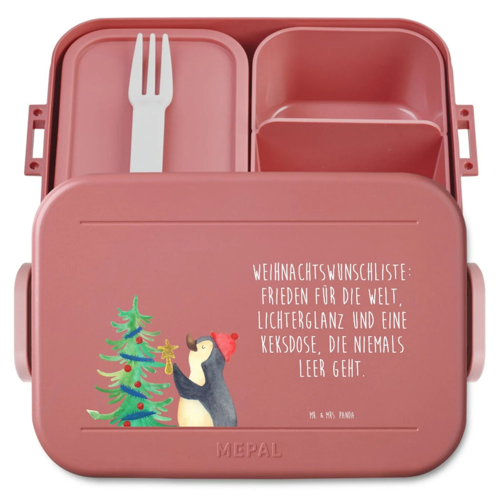 MEPAL Bentobox Pinguin Weihnachtsbaum Motiv Bentobox, Brotdose, Lunchbox, Winter, Weihnachten, Weihnachtsdeko, Nikolaus, Advent, Heiligabend, Wintermotiv, Pinguin
