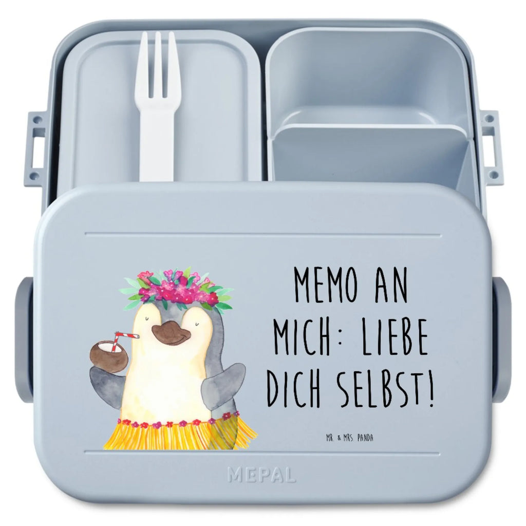 MEPAL Bentobox Pinguin Kokosnuss Motiv Brotdose, Bentobox, Lunchbox, Pinguin, Aloha, Pinguine, Urlaub, Hawaii, Kokosnuss