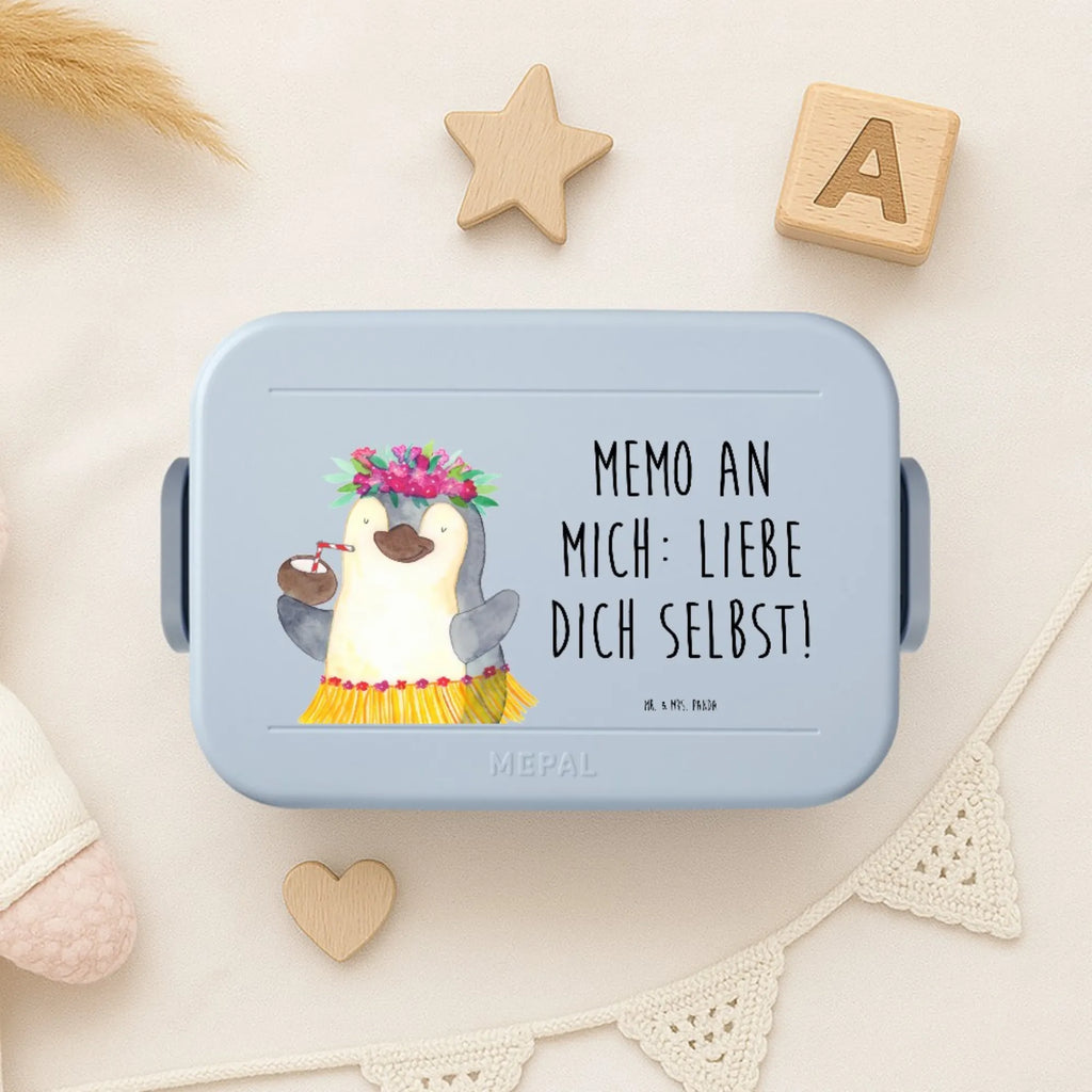 MEPAL Bentobox Pinguin Kokosnuss Motiv Brotdose, Bentobox, Lunchbox, Pinguin, Aloha, Pinguine, Urlaub, Hawaii, Kokosnuss
