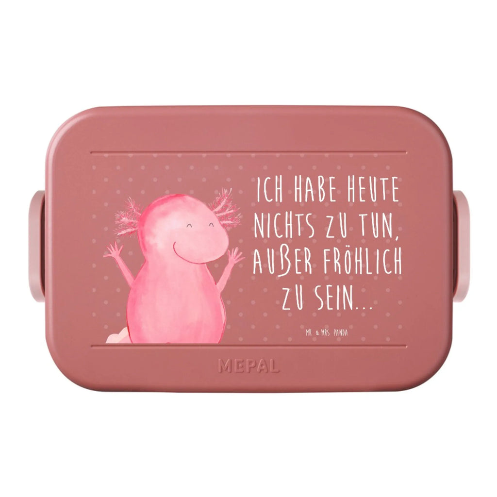 MEPAL Bentobox Axolotl Hurra Motiv Lunchbox, Bentobox, Brotdose, Axolotl, Molch, Lurche, Schwanzlurch, Axolot, Motivation, Zufriedenheit, Freude, fröhlich, Lurch, Spaß
